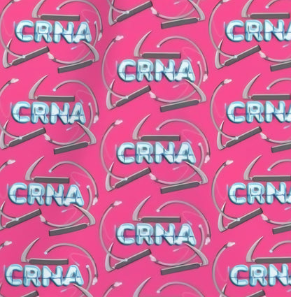 CRNA Pink Scrub Caps