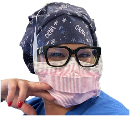 Anesthesia Floral Scrub Caps