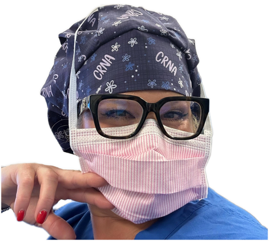 Anesthesia Floral Scrub Caps