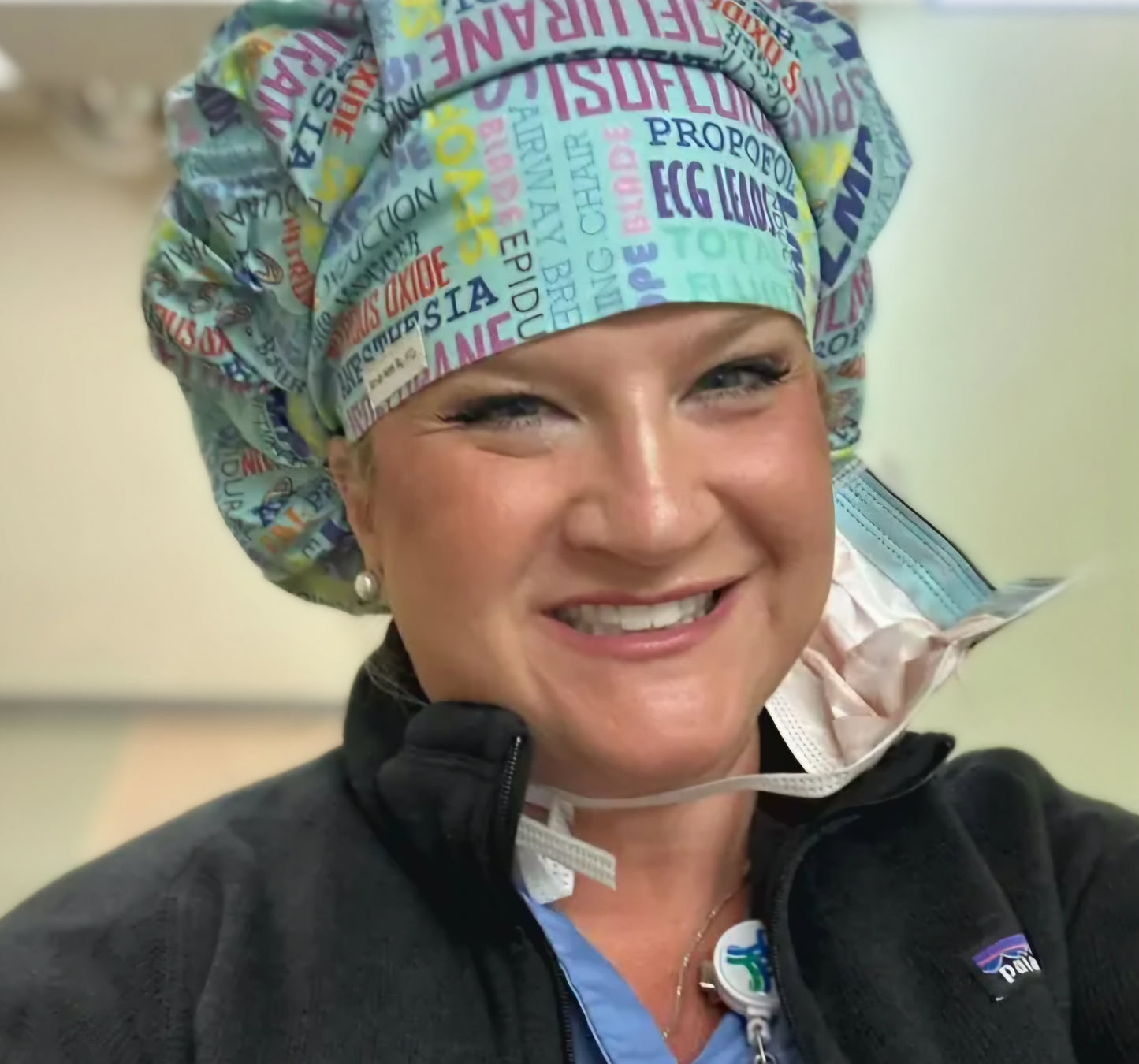 Anesthesia 1 Light Blue Scrub Caps