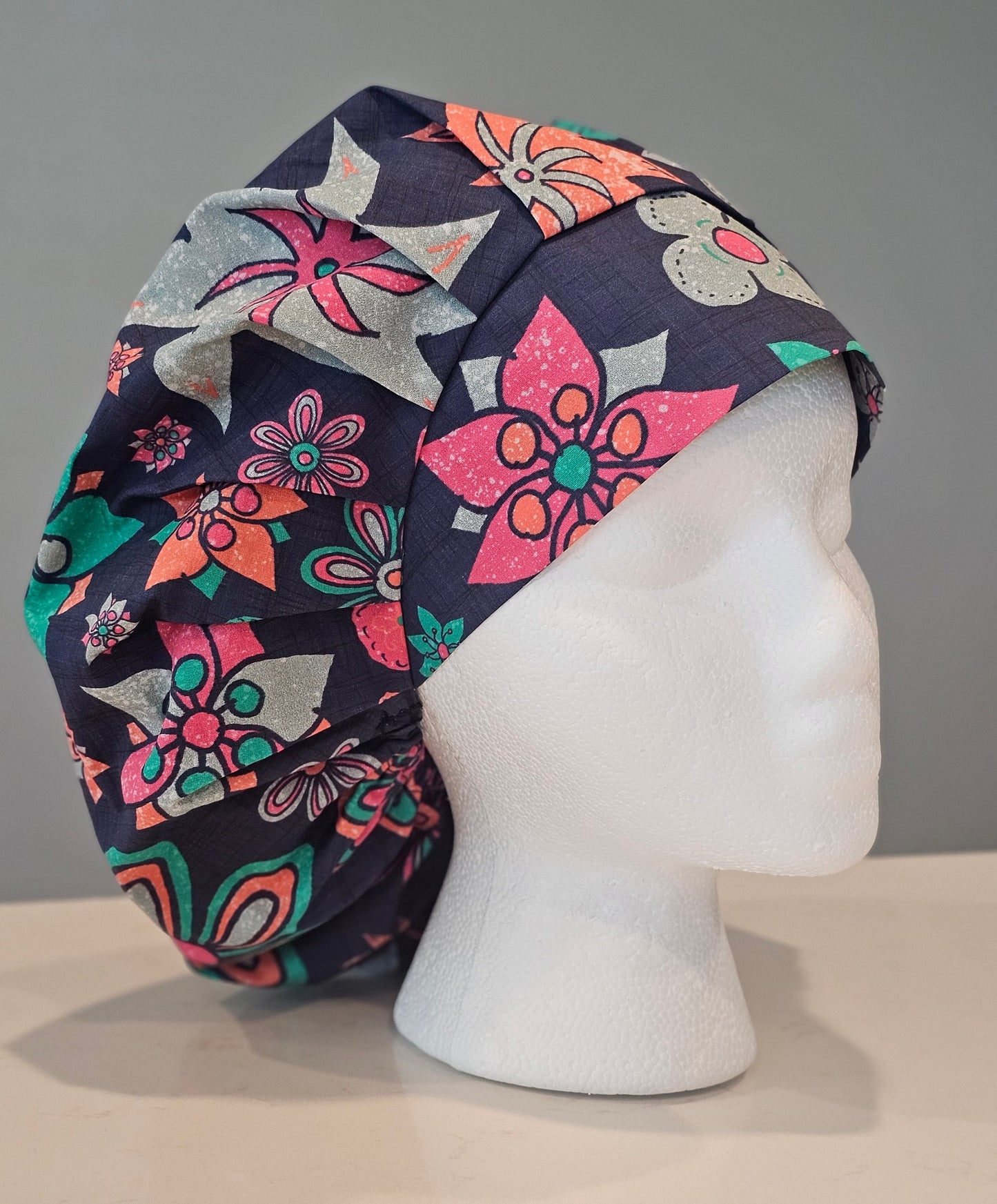 Springtime Flowers Scrub Caps