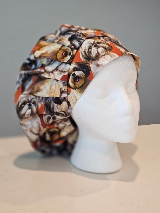 Shih Tzu Scrub Caps