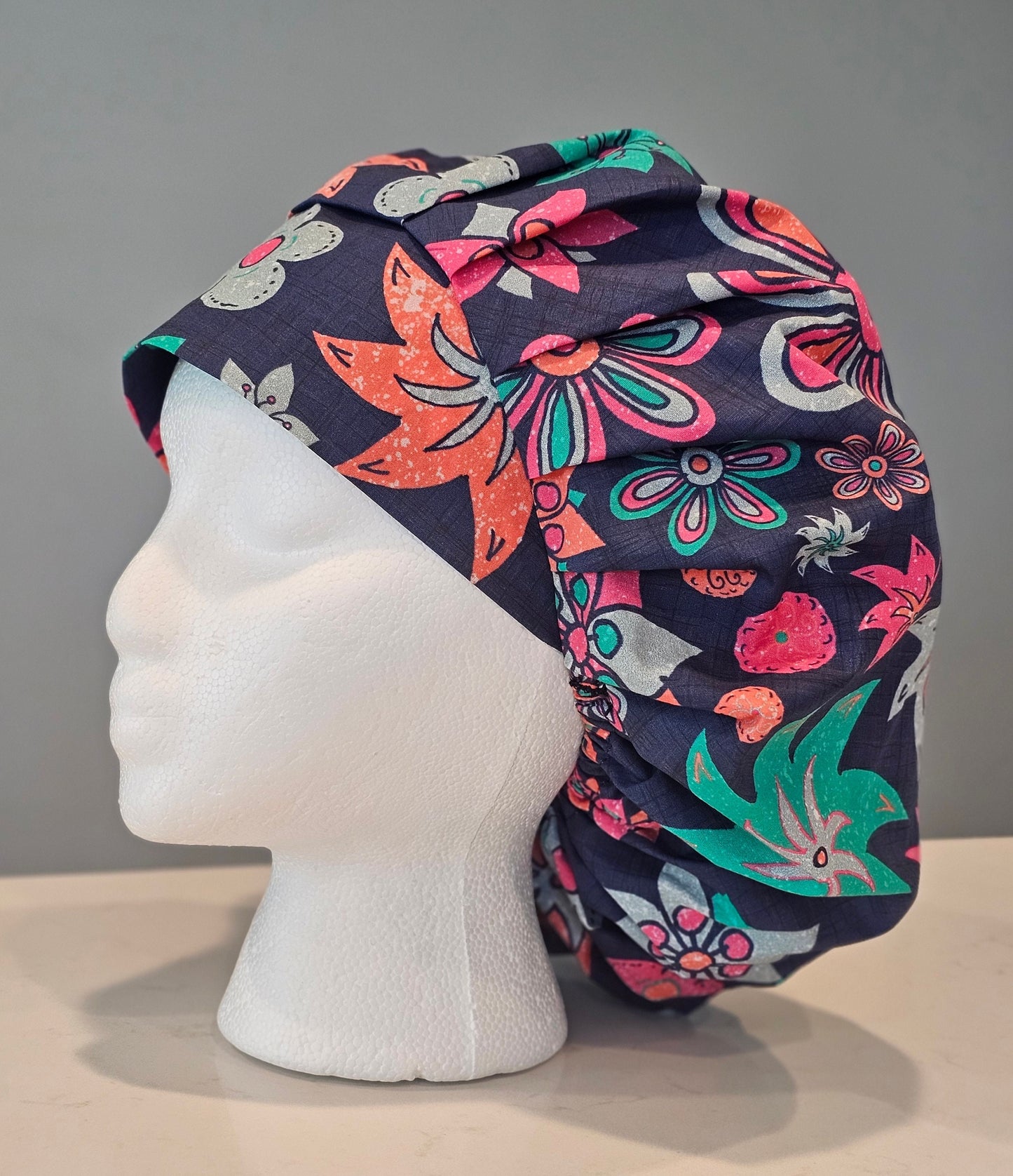 Springtime Flowers Scrub Caps