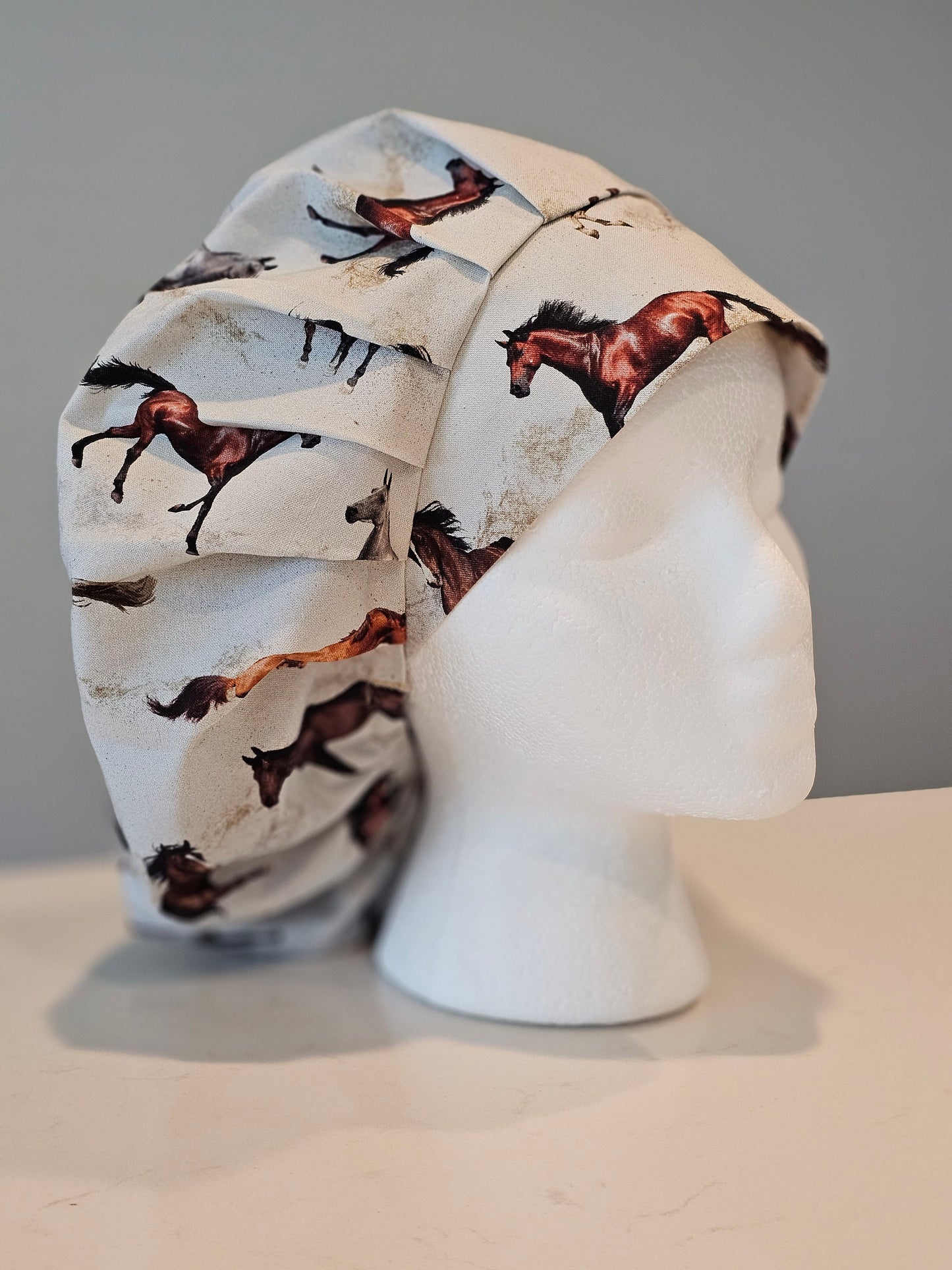 Wild Horses Racing Scrub Caps