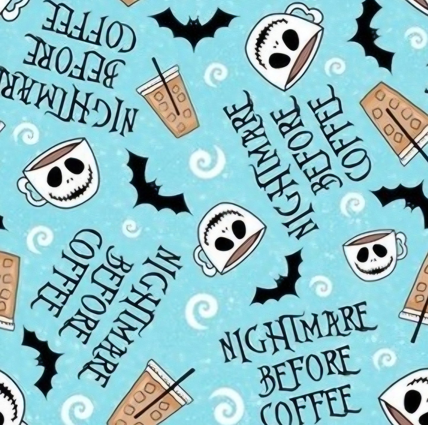 Nightmare Before Coffee Scrub Caps