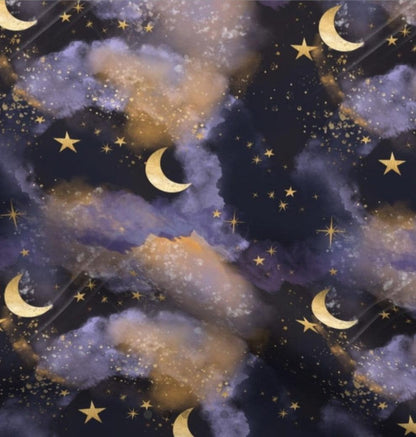 Moonlight Magical Galaxy Scrub Caps