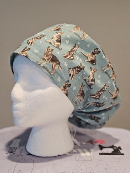 German Shepherd Scrub Caps