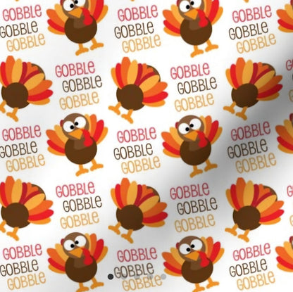 Gobble Gobble Gobble Thanksgiving Scrub Caps