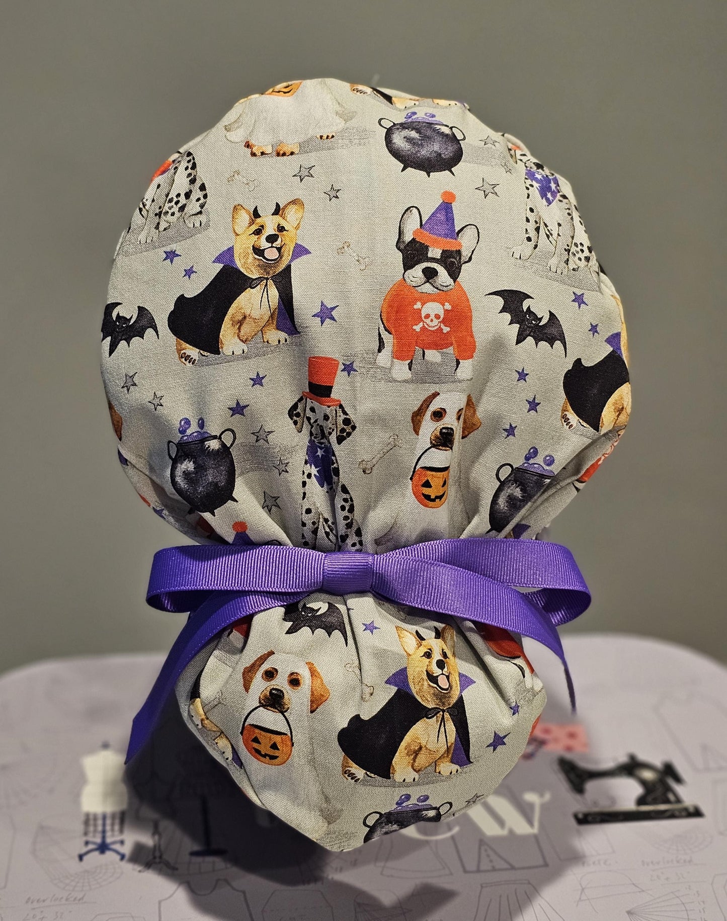 Halloween Dogs In Costumes Scrub Caps