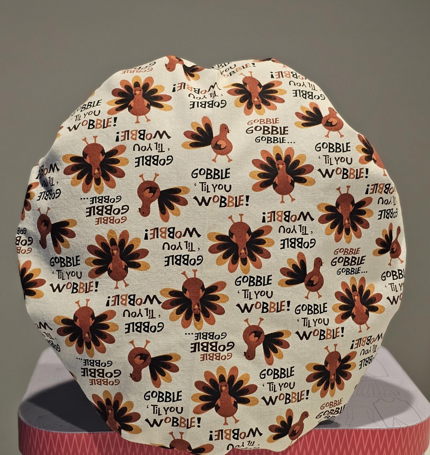 Scrub Hats By MD Gobble Gobble Til You Wobble Thanksgiving Bouffant Surgical Scrub Caps