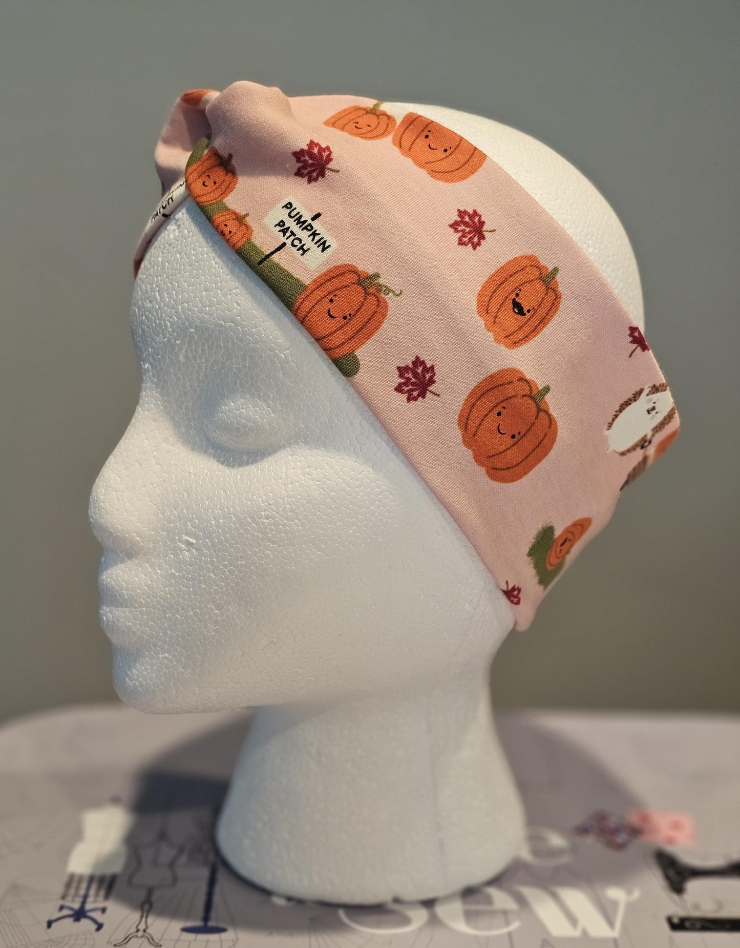 Pink Pumpkin Patch Twist Headband