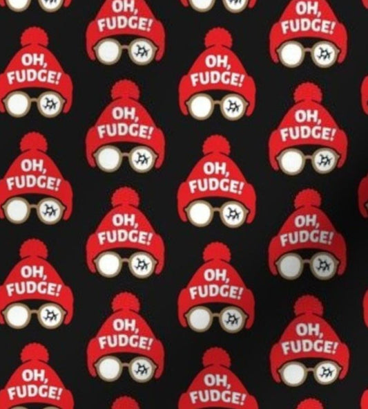 Oh Fudge Christmas Story Scrub Caps