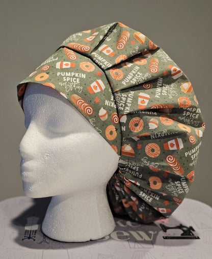 Pumpkin Spice Everything Scrub Caps